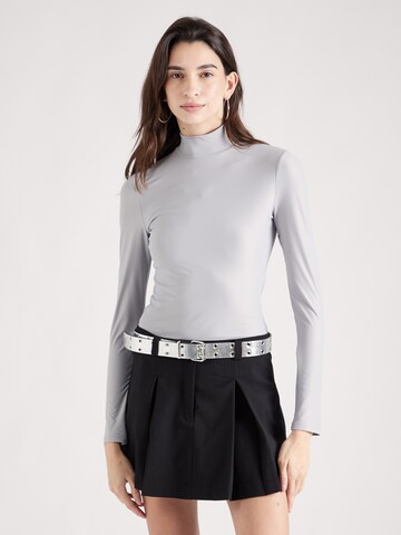 Shirtbody Abercrombie & Fitch en argent : devant