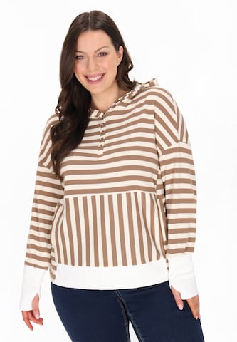 Usha - Sudadera en marrón: frente
