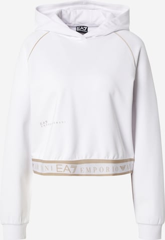 Sweat-shirt 'Natural Ventus7' EA7 Emporio Armani en blanc : devant