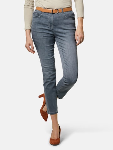 Coupe slim Jean Goldner en gris : devant