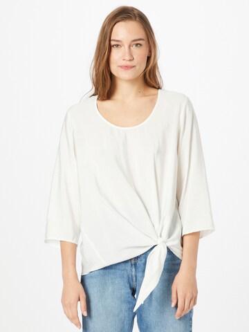 SAMOON Blouse in White: front