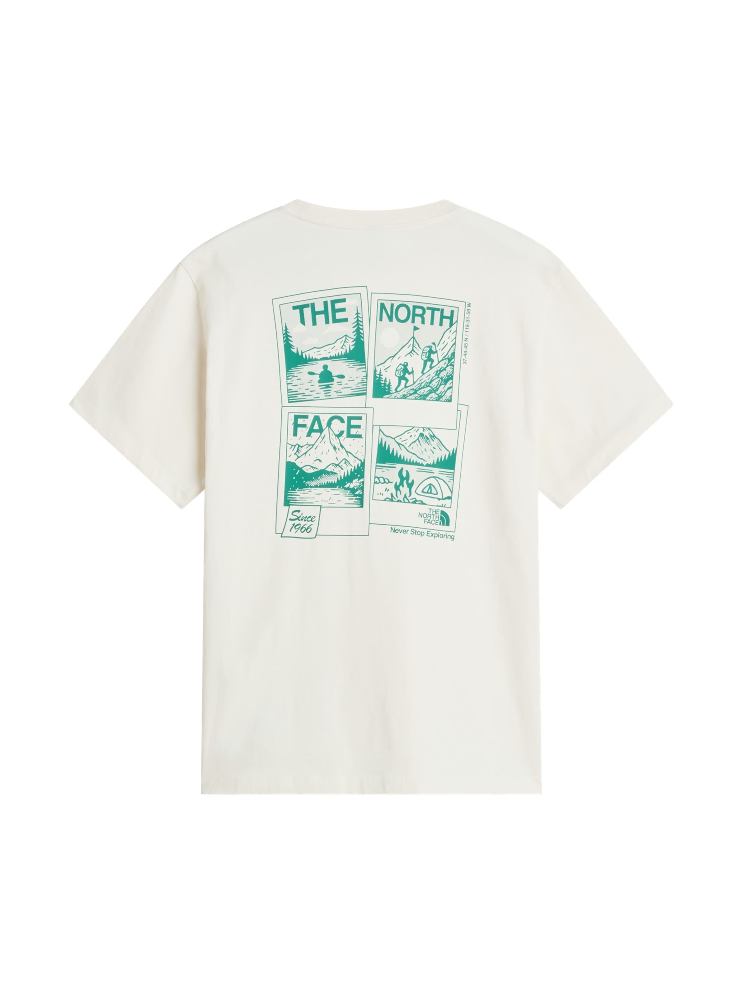 THE NORTH FACE Shirt 'M PHOTO SOUVENIR RELAXED SS TEE' in Wit
