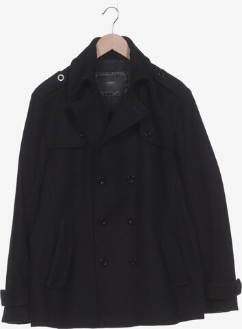 ESPRIT Jacket & Coat in L-XL in Black: front