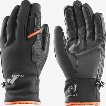 Zanier Athletic Gloves 'WEISSKUGEL' in Black: front