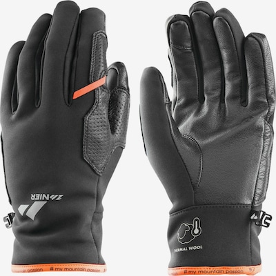 Zanier Sporthandschuhe 'WEISSKUGEL' in orange / schwarz, Produktansicht