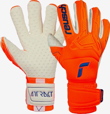 REUSCH Sporthandschoenen 'Attrakt Freegel SpeedBump' in Oranje: voorkant