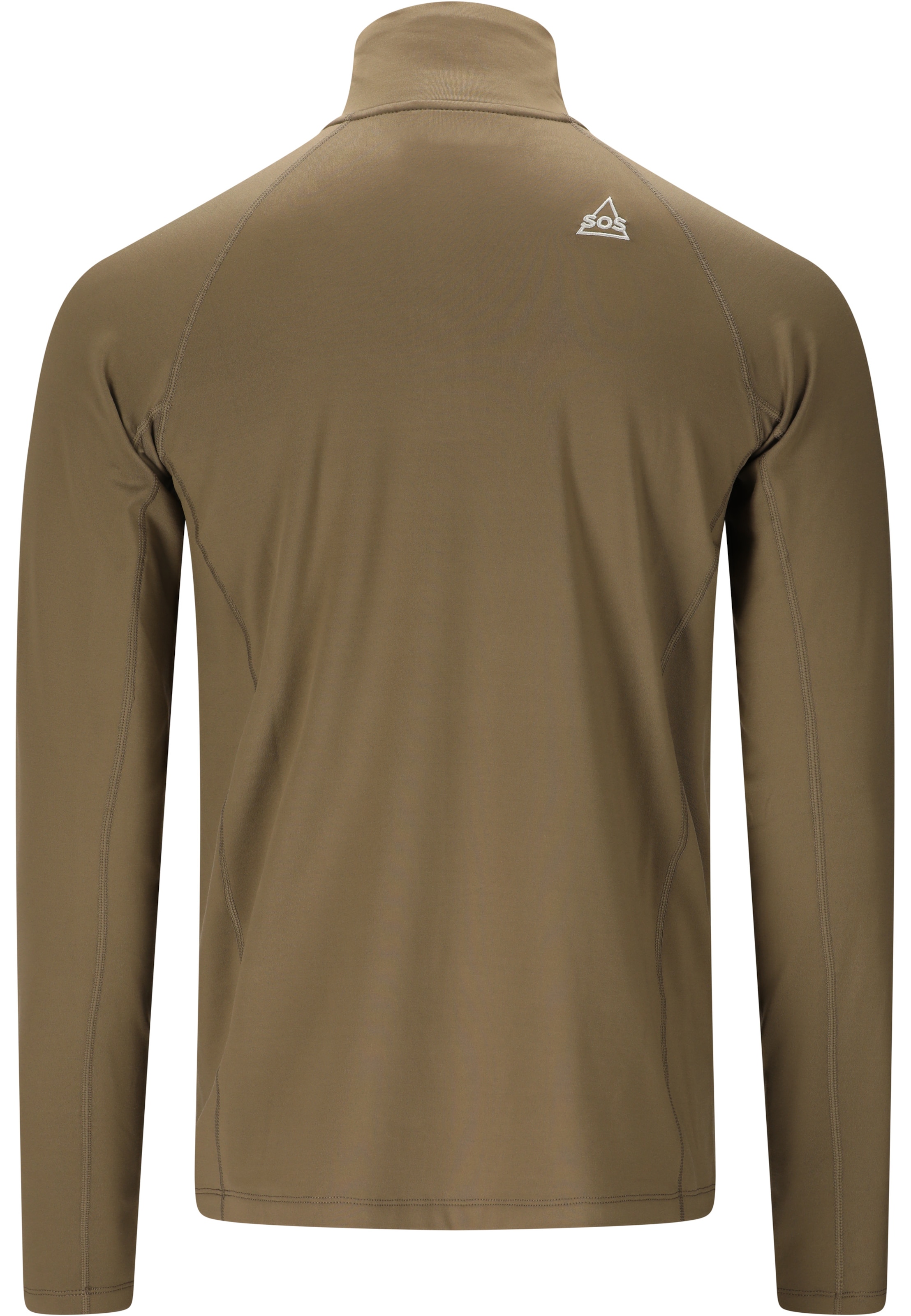 SOS Functioneel shirt 'Stratos' in Bruin