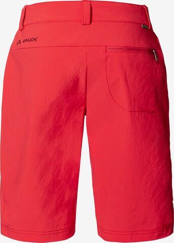 VAUDE Regular Outdoor Pants 'Farley' in Red