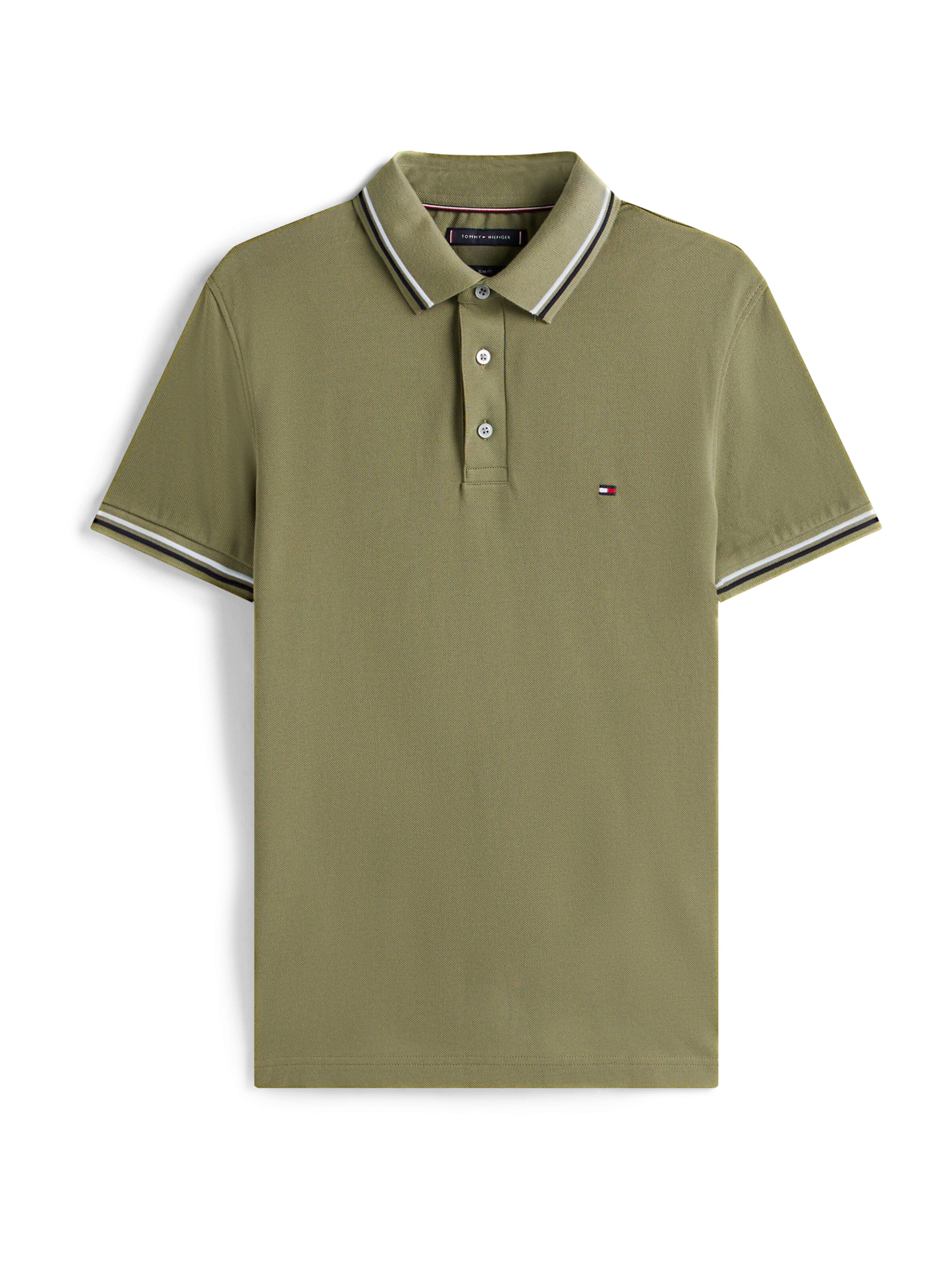 TOMMY HILFIGER Tričko - Zelená: predná strana