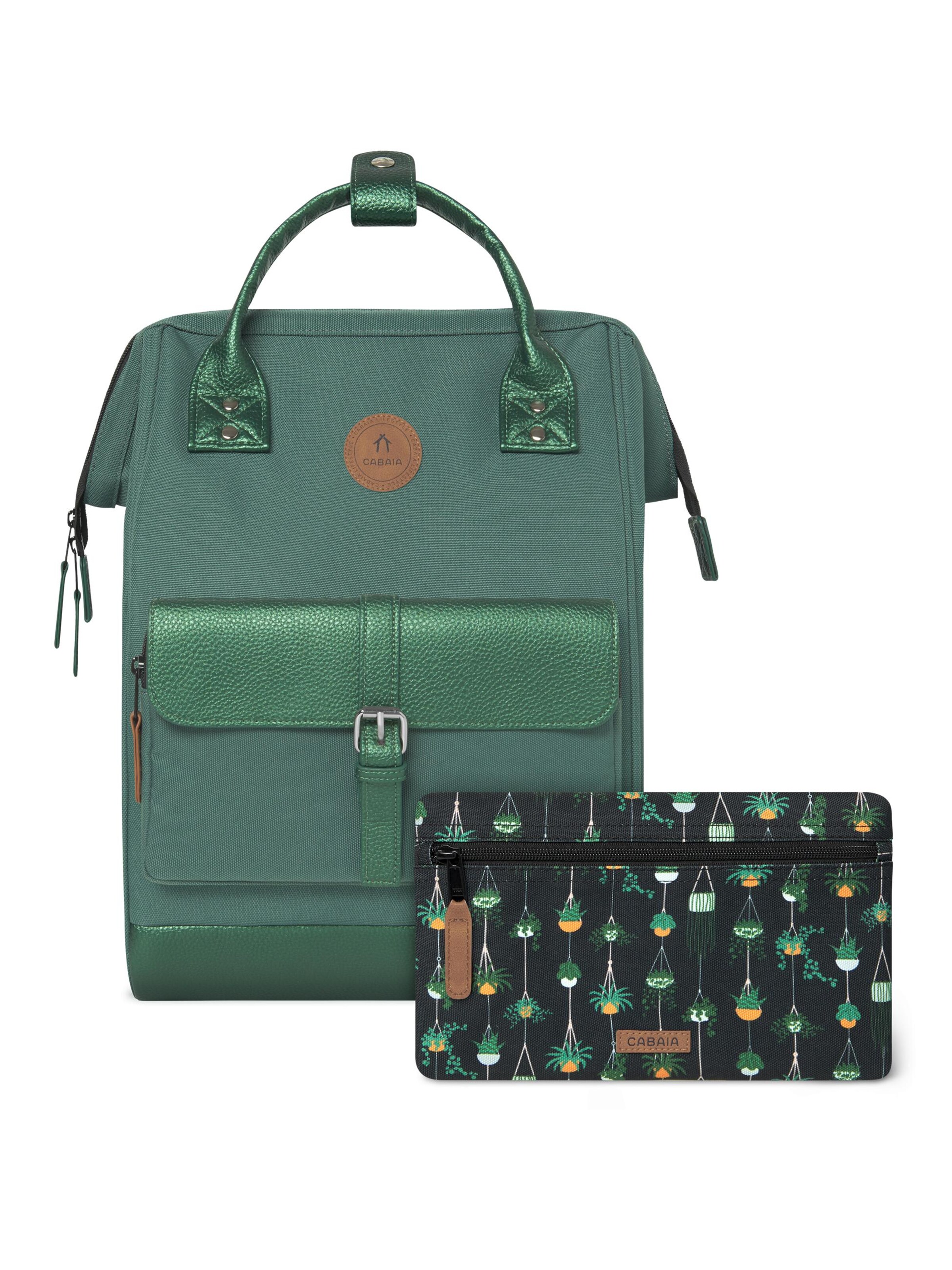 Cabaia Backpack 'Adventurer' in Green: front