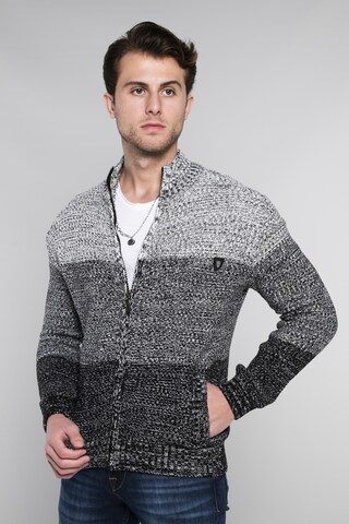 CARISMA Knit Cardigan in Grey: front