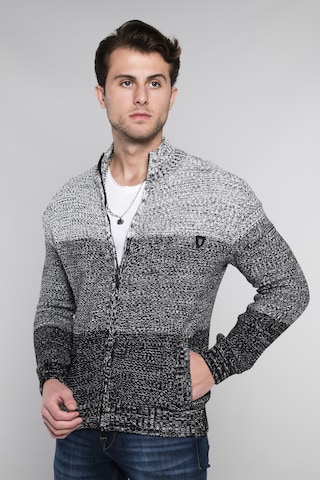 CARISMA Knit Cardigan in Grey: front