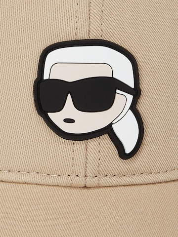 smėlio Karl Lagerfeld Kepurė 'Ikonik'