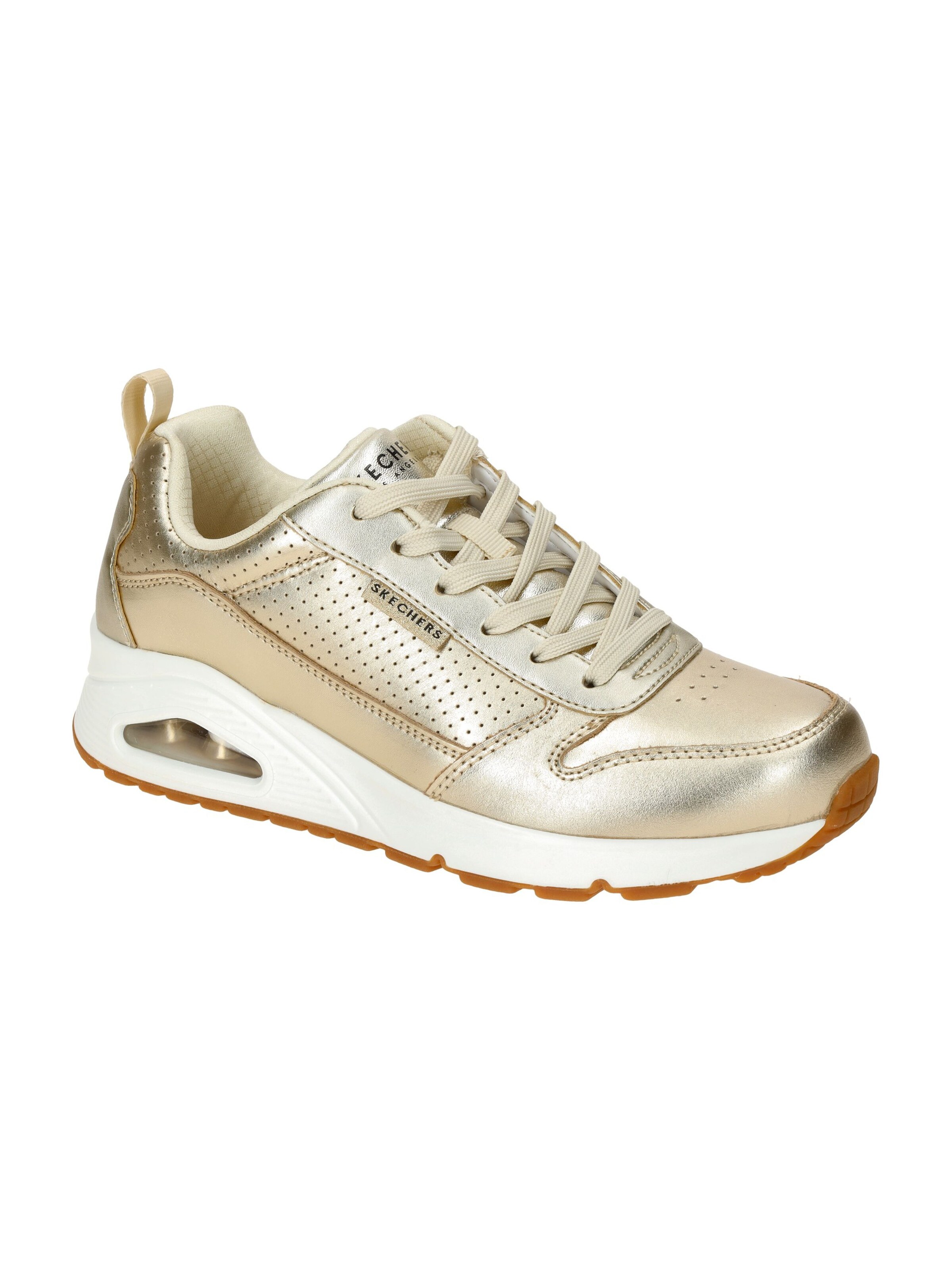 SKECHERS Schnürschuh in Gold: Vorderseite