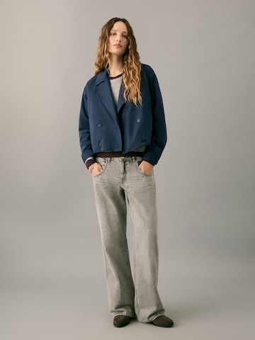 MANGO TEEN Ανοιξιάτικο και φθινοπωρινό παλτό 'Naval' σε μπλε