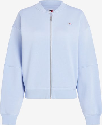 Tommy Jeans Zip-Up Hoodie 'Essential' in Blue: front