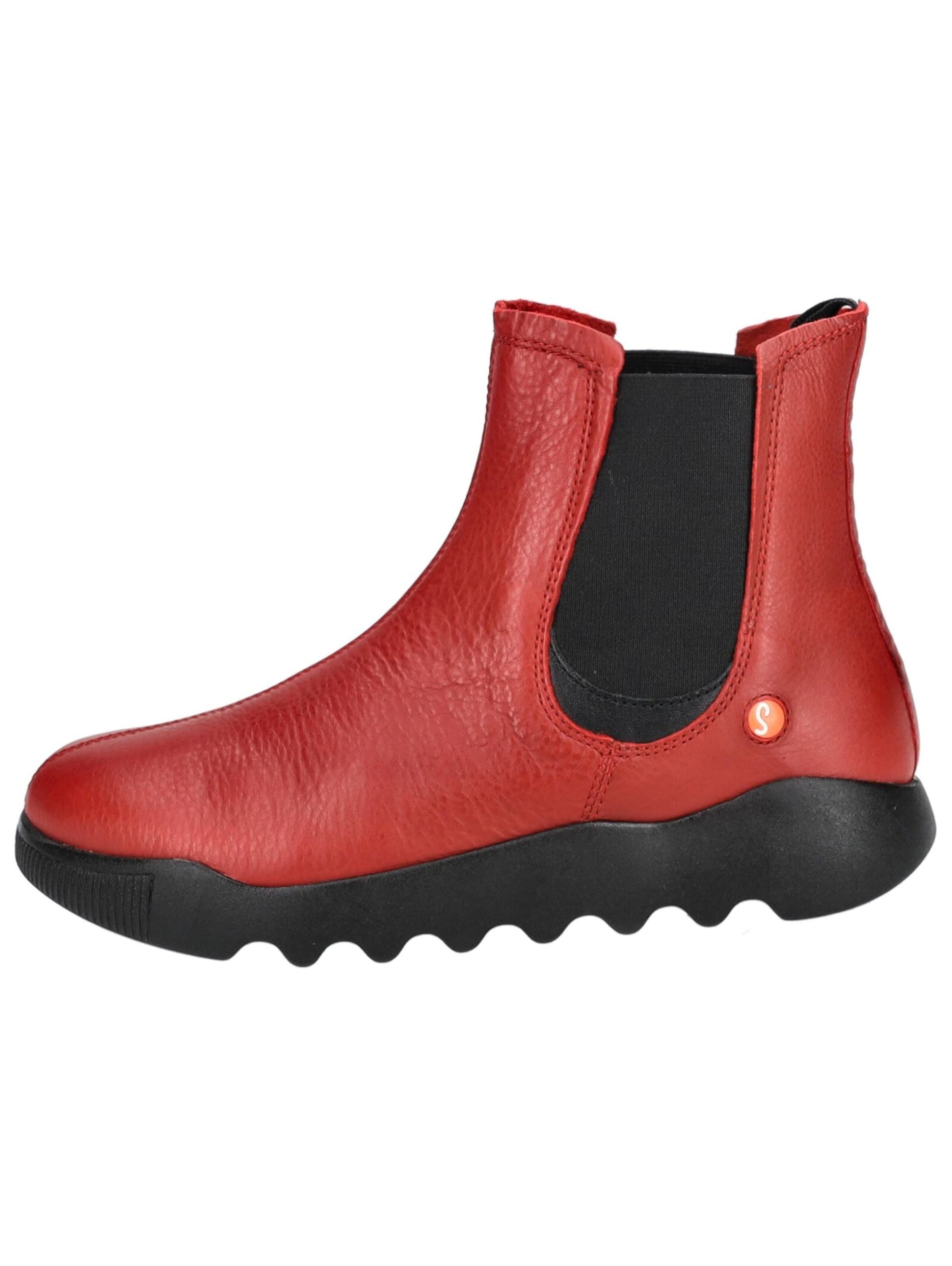 Softinos Chelsea boots in Rood: voorkant