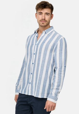 INDICODE JEANS Regular fit Overhemd 'Brayden' in Blauw