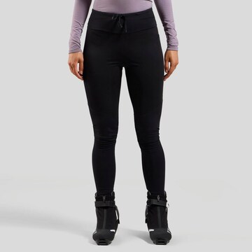 ODLO Skinny Sporthose 'Zeroweight' in Schwarz