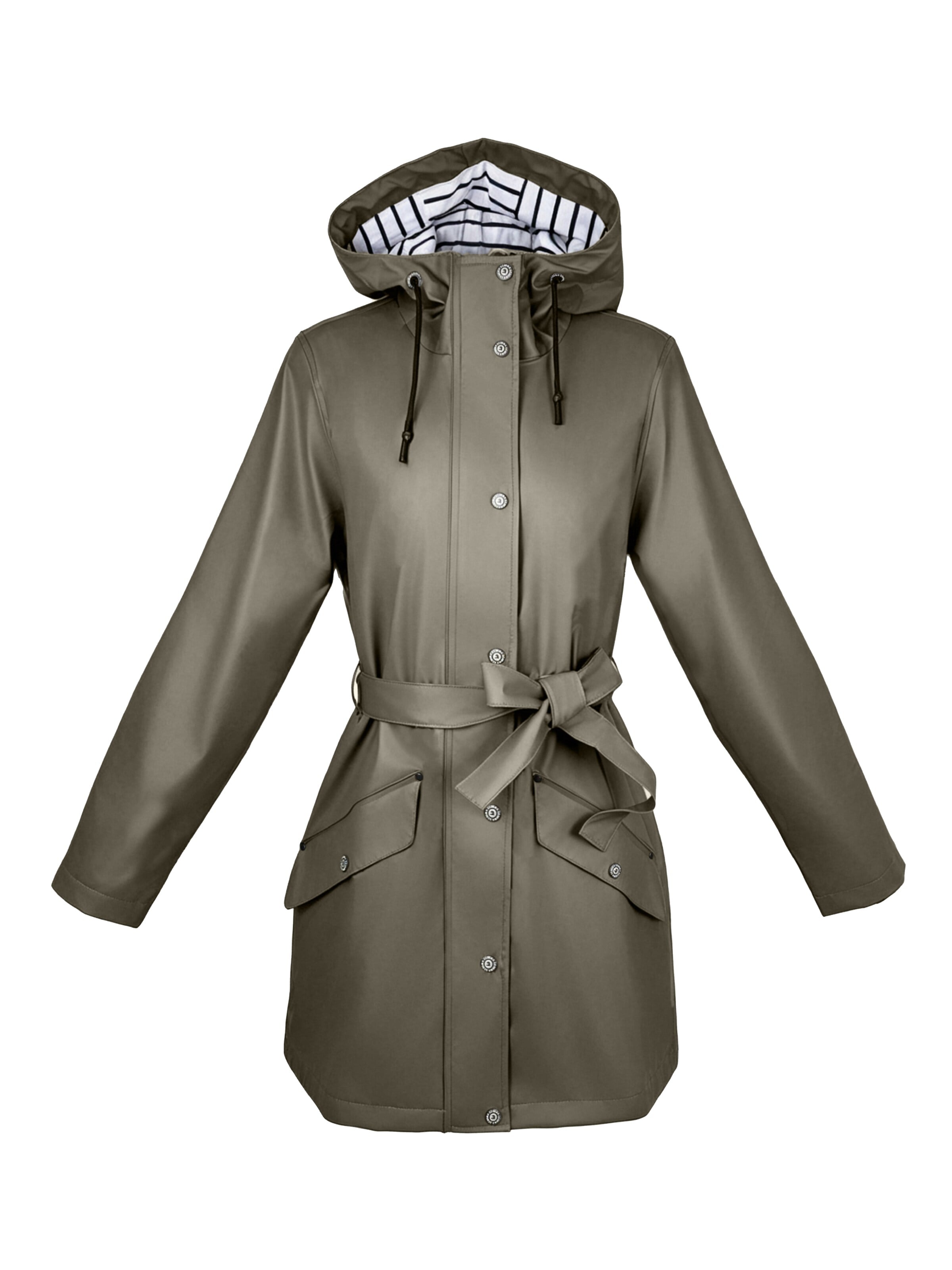 ECOOMA Outdoor Jacket 'women's raincoats' in Green: front