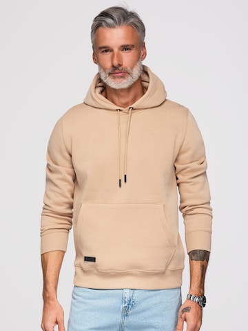 Sweat-shirt Ombre en beige : devant