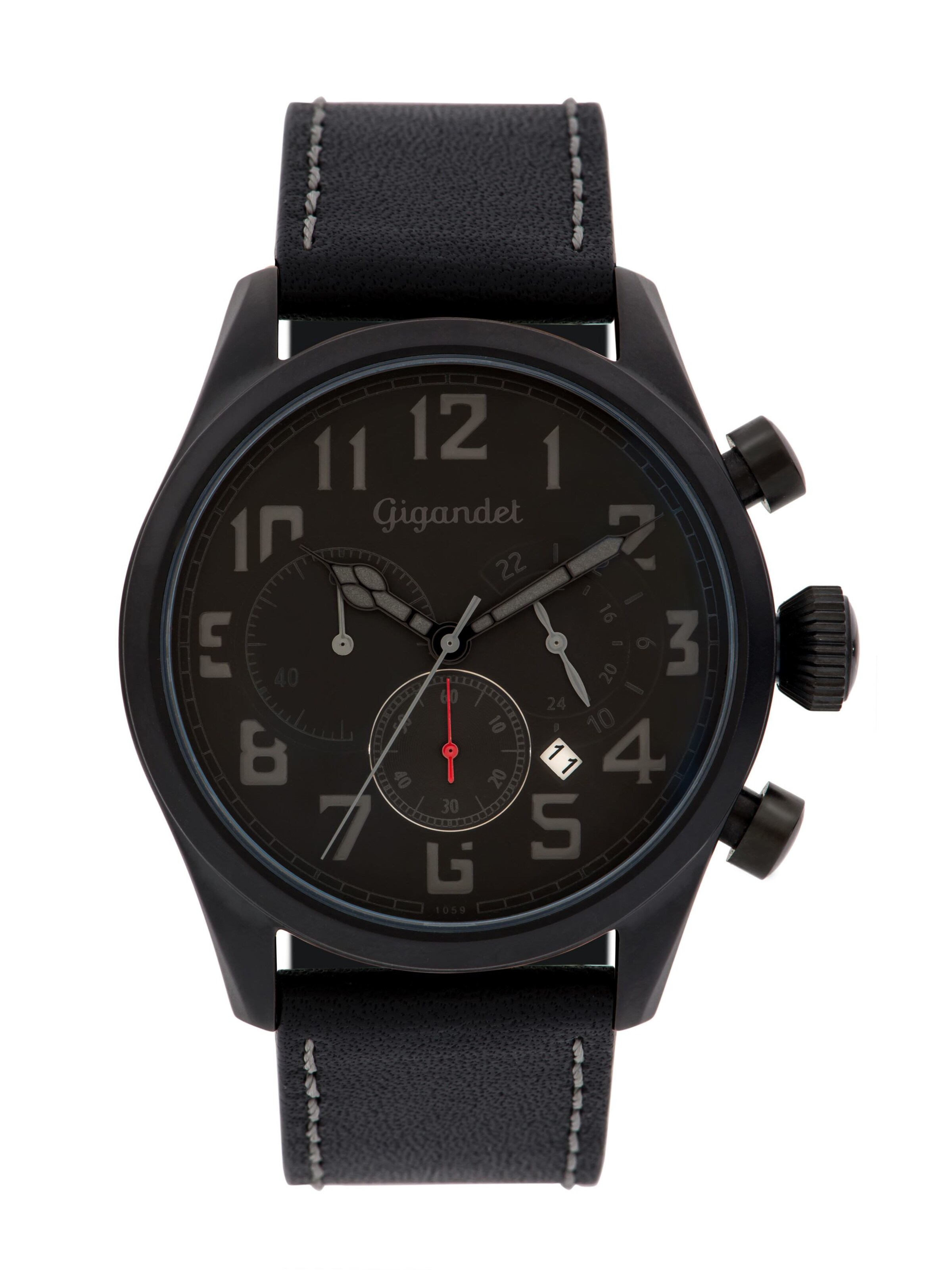 Gigandet Analog Watch 'INTERCEPTOR' in Black: front