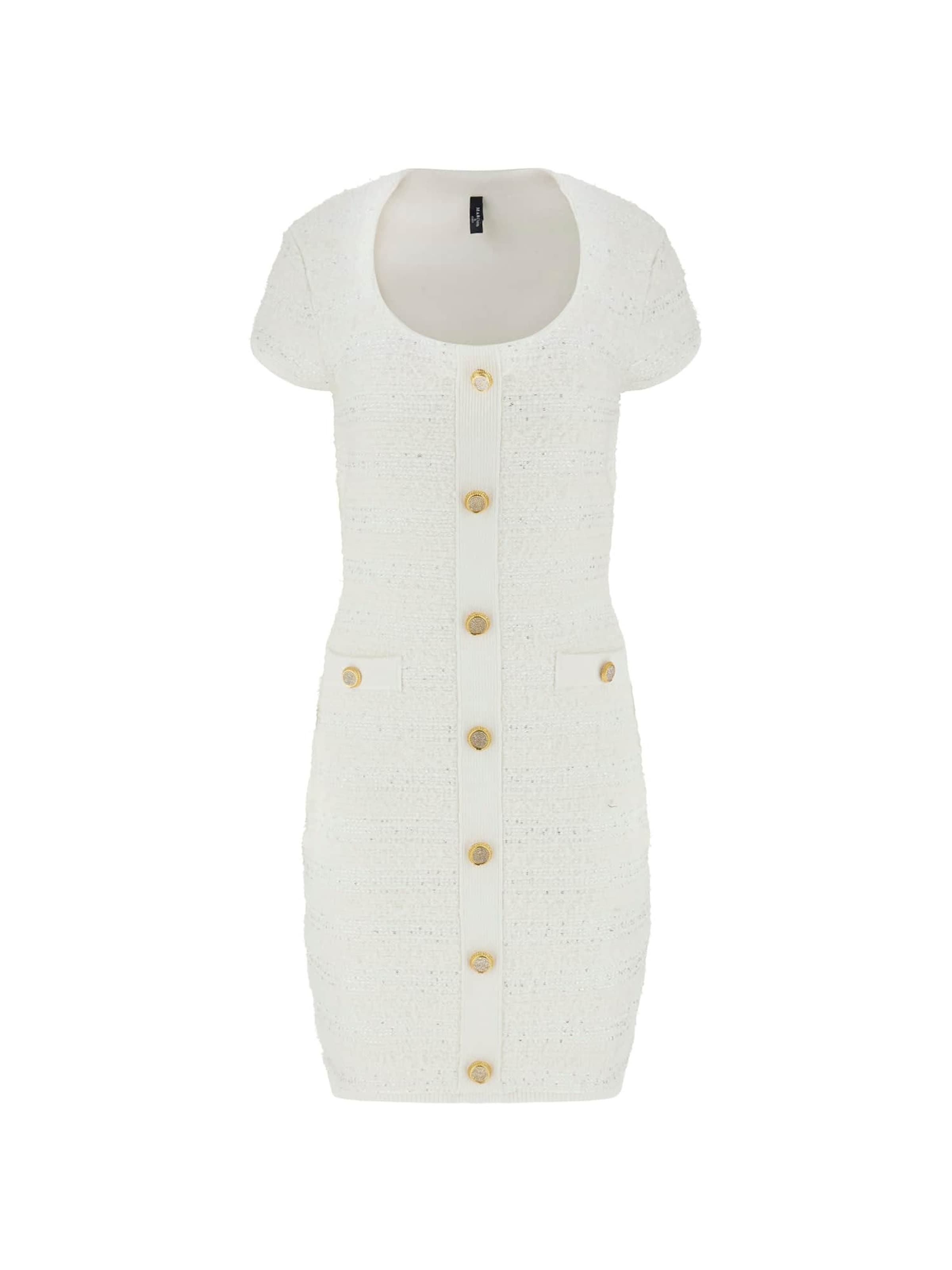 GUESS by Marciano Úpletové šaty 'Clara' – bílá: přední strana