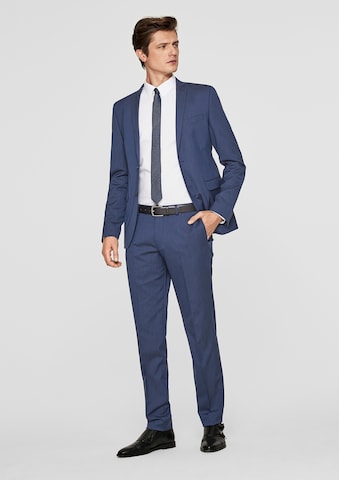 Coupe slim Pantalon à plis 'Cesano' s.Oliver BLACK LABEL en bleu