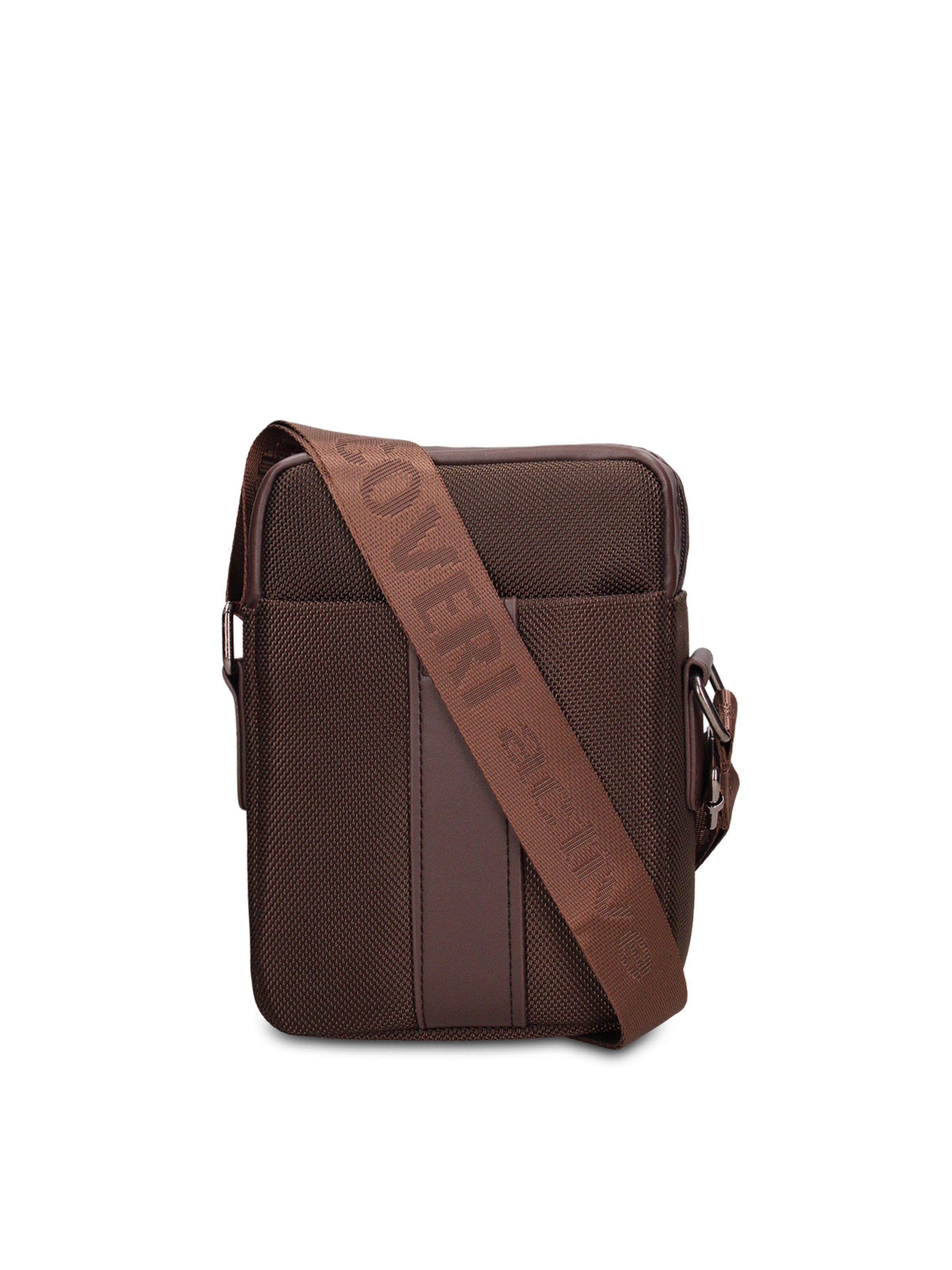 Borsa a tracolla 'Borsa a Tracolla Uomo Vegan Leather con Zip' di Coveri Collection in marrone