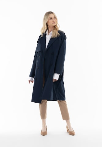 DreiMaster Klassik Between-Seasons Coat in Blue: front