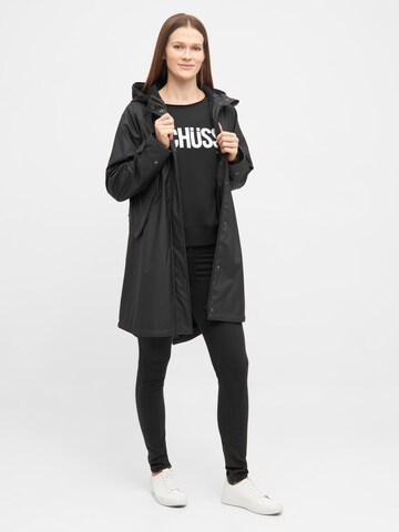 Derbe Regenjacke 'Traveby Friese Plain' in Schwarz