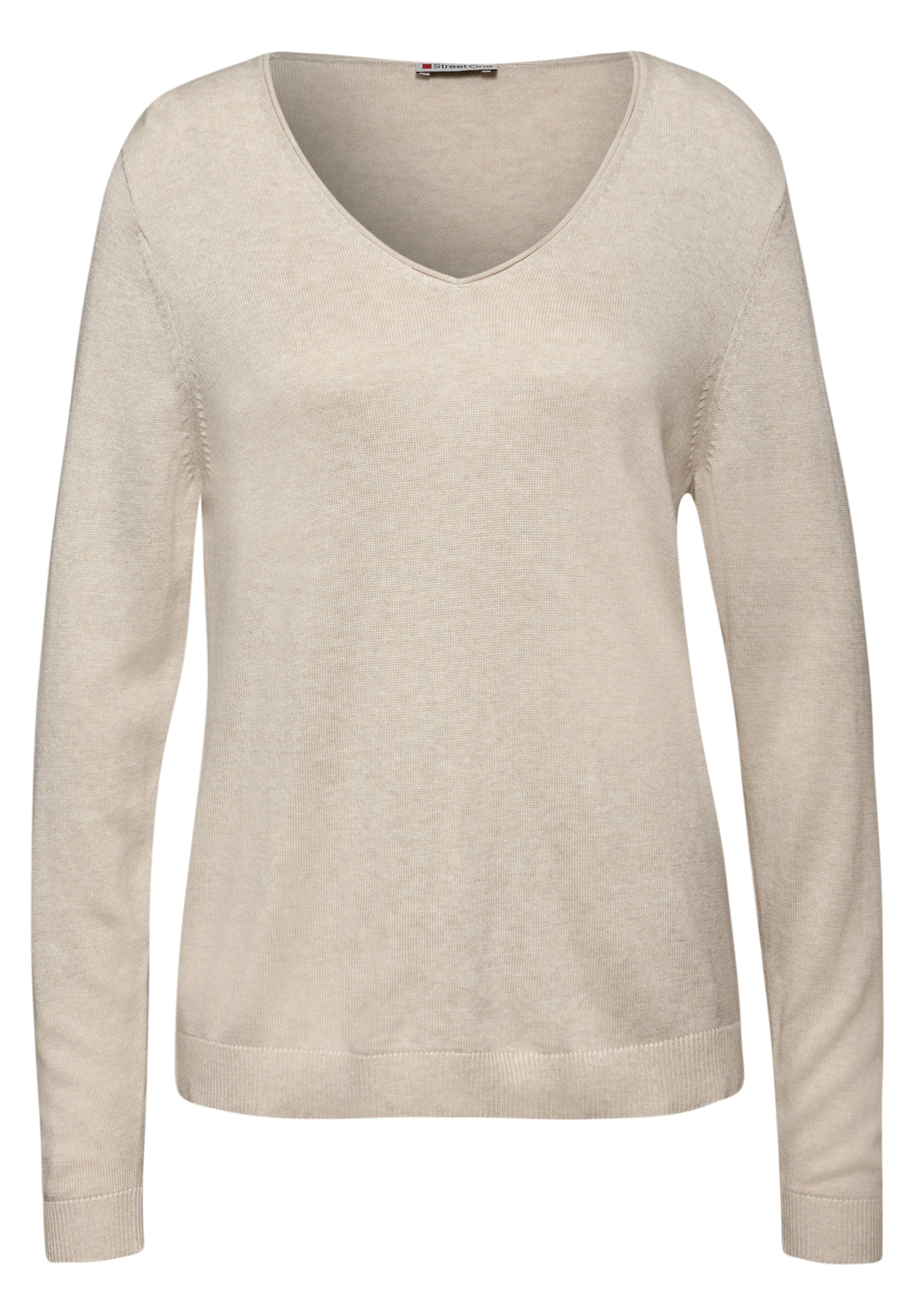 STREET ONE Sweater in Beige: front