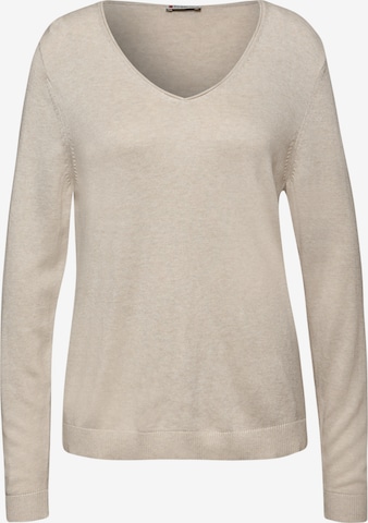 STREET ONE Sweater in Beige: front