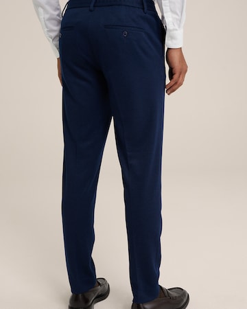 WE Fashion - Slimfit Pantalón de pinzas en azul