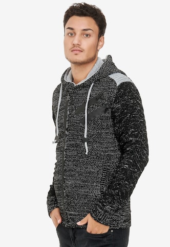 Rusty Neal Knit Cardigan in Black: front