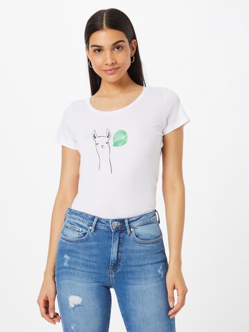 GREENBOMB Shirt in White: front