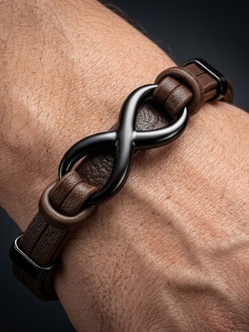 UNIQAL Armband 'INFINITY' in Bruin