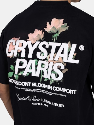 Crystal Paris Shirt 'Rose' in Black
