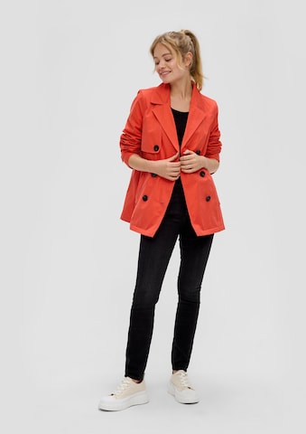 s.Oliver Between-Seasons Coat in Orange