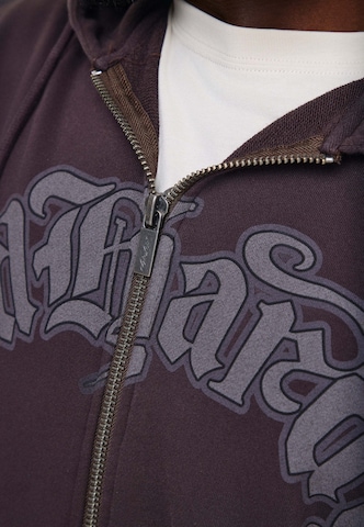 Ed Hardy Sweatjakke i brun: forside