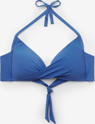 CALZEDONIA Bikinitop'INDONESIA' in Blau: Vorderseite