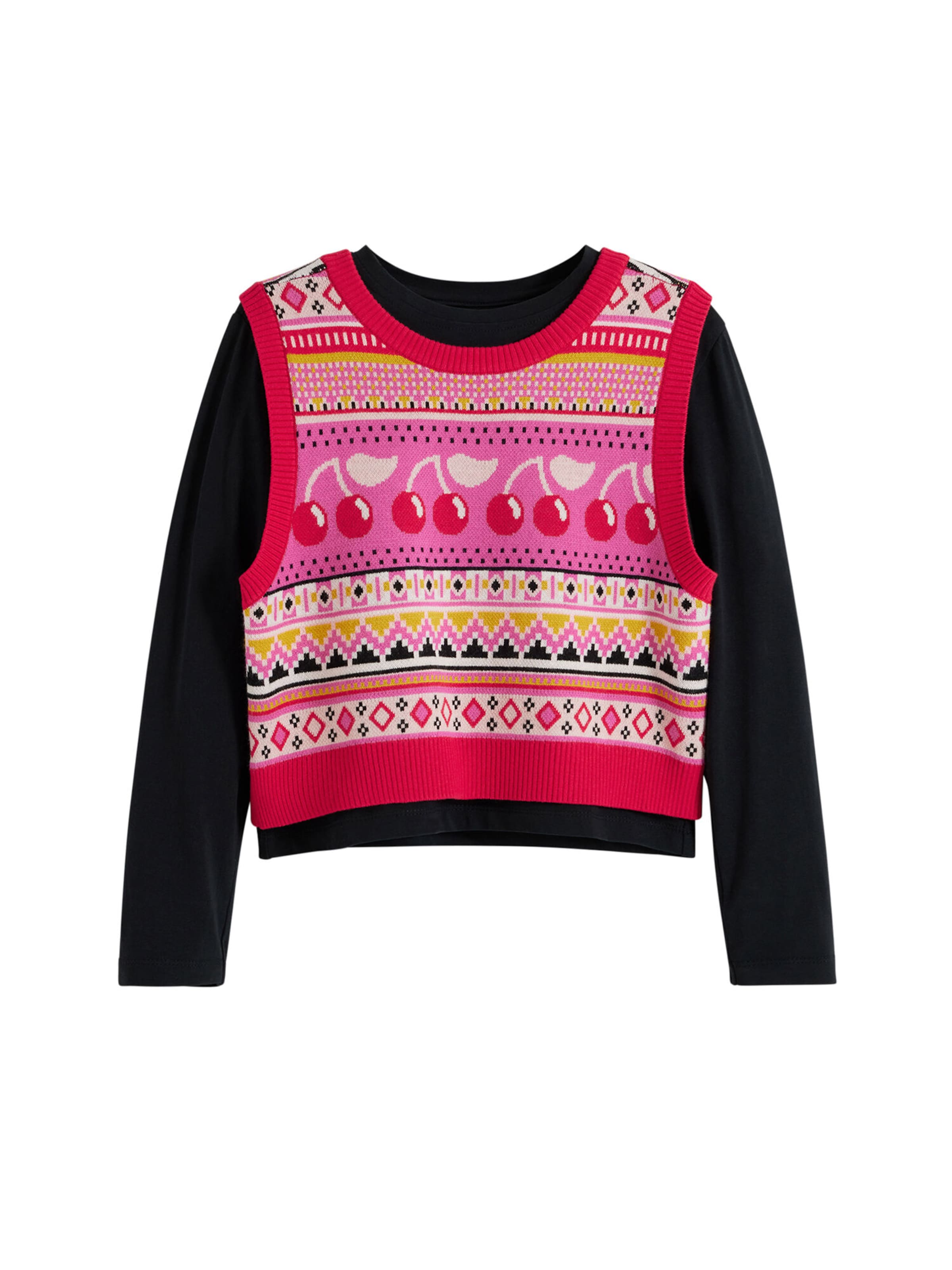Desigual T-shirt i svart: framsida
