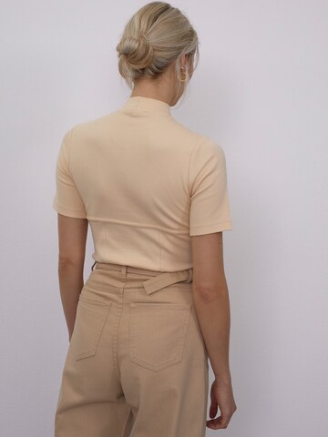 T-shirt 'Michelle' LeGer by Lena Gercke en beige