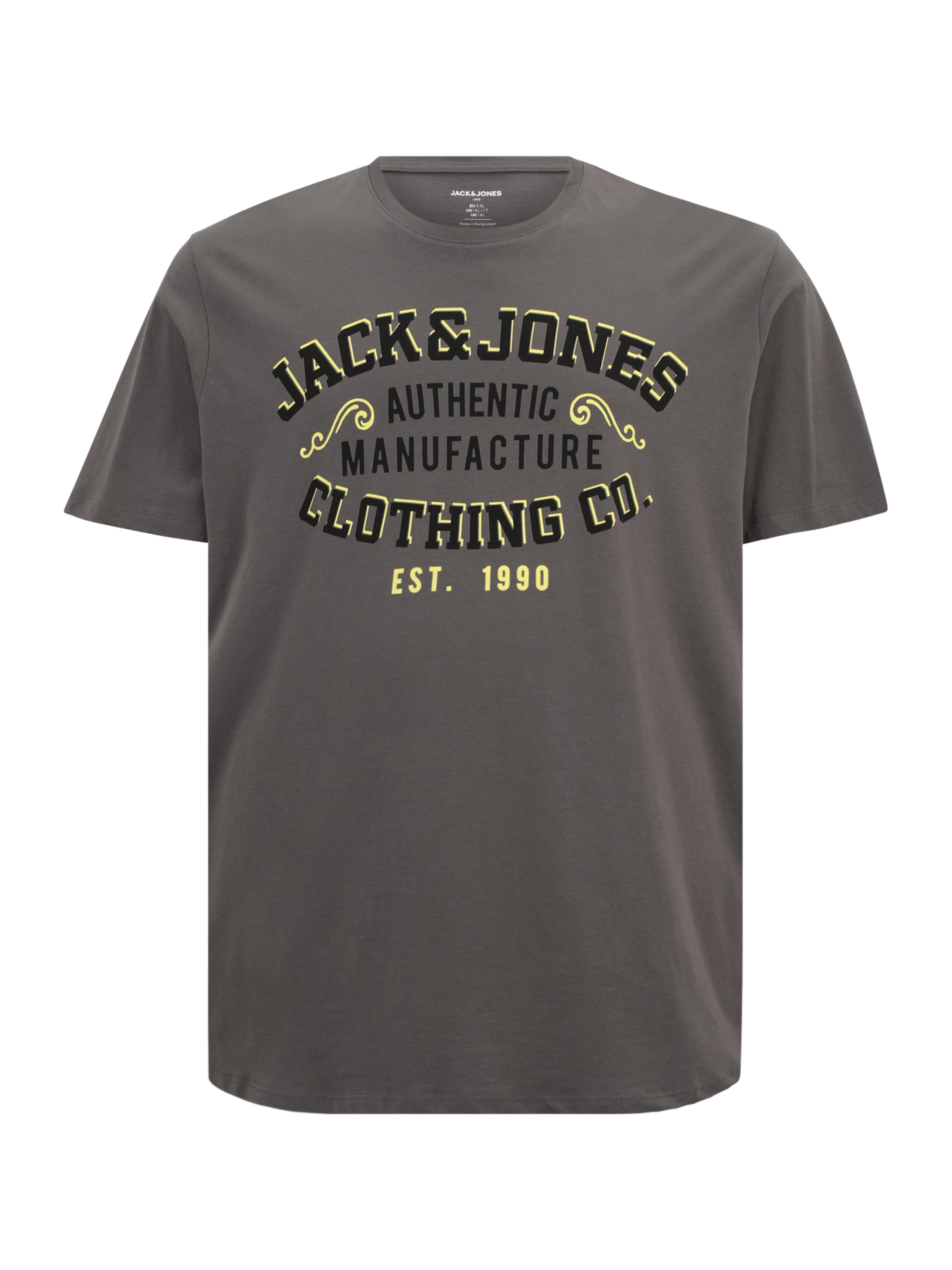 Jack & Jones Plus Μπλουζάκι σε γκρι: μπροστά