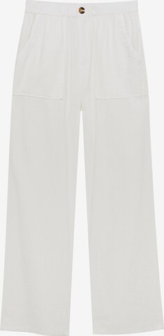 Pull&Bear Pants in White: front