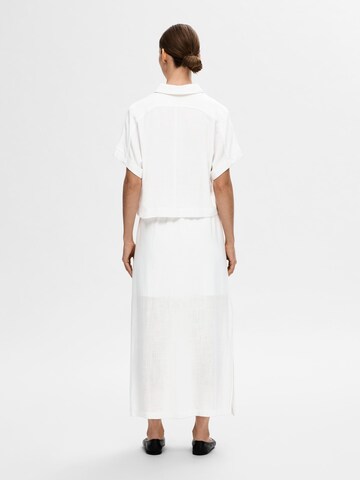 Jupe SELECTED en blanc