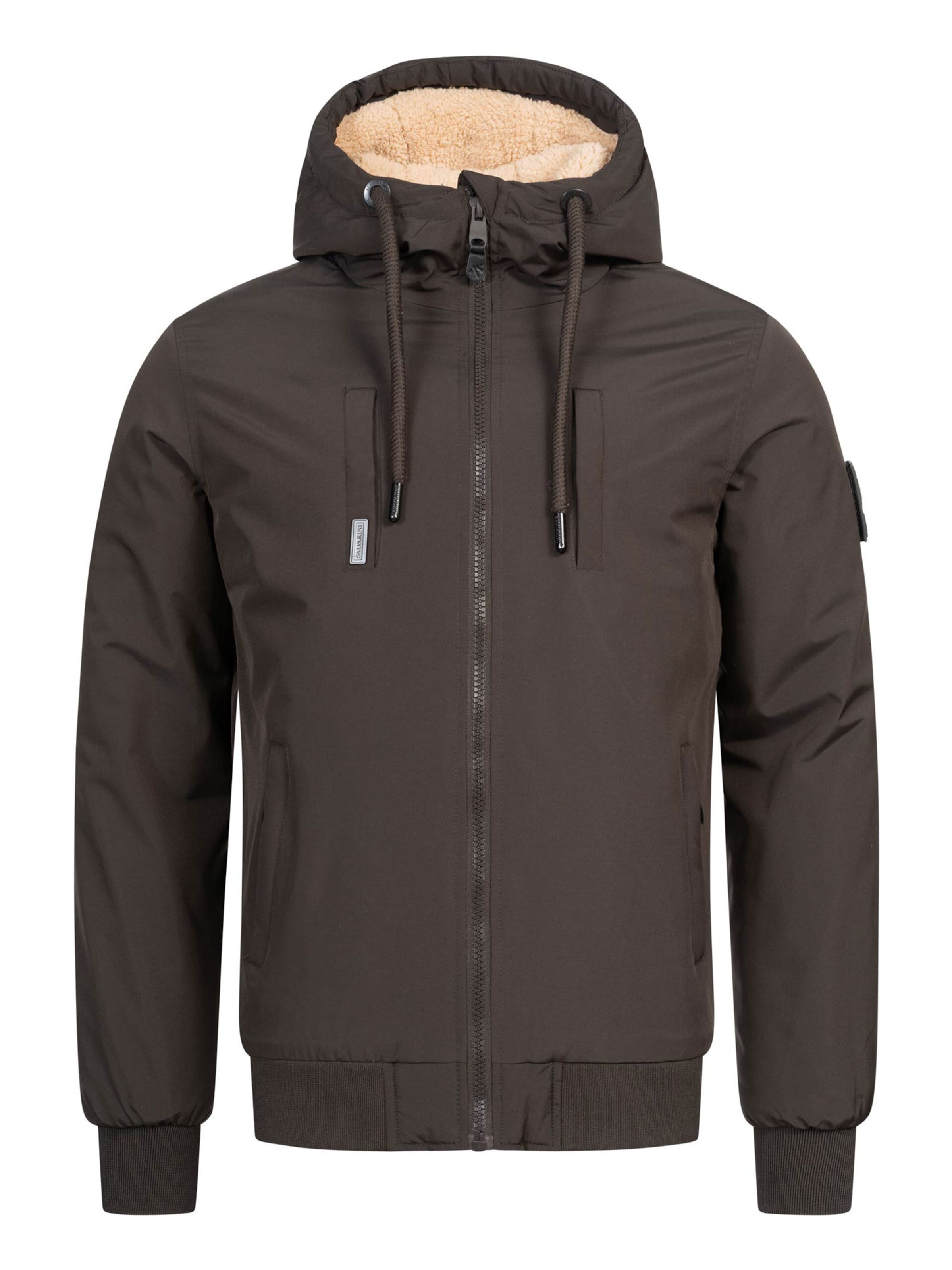 Alessandro Salvarini Winter Jacket 'AS431' in Grey: front