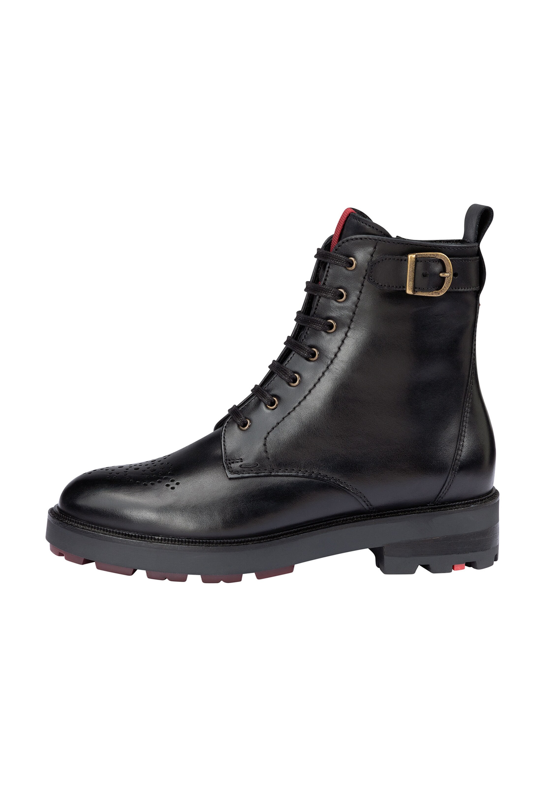 LLOYD Lace-Up Ankle Boots in Black: front