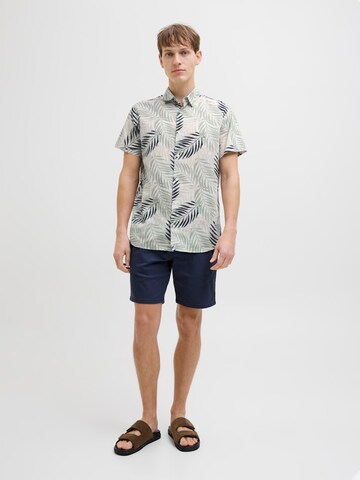 JJ Rebel Regular fit Skjorta 'JREBVERDANT' i vit