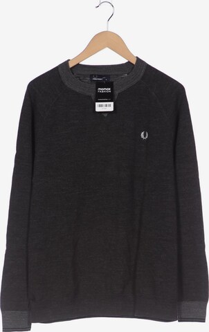 Fred Perry Sweatshirt & Zip-Up Hoodie in XL in Grey: front